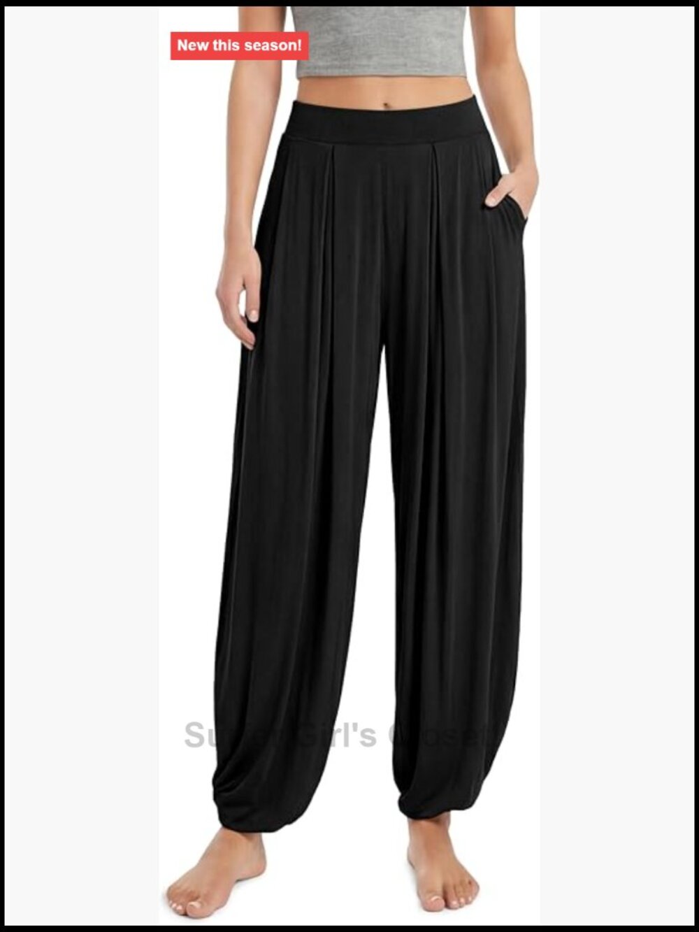 Wide Leg Pants with Pockets Lightweight Lounge Pajama Palazzo Harem Pants